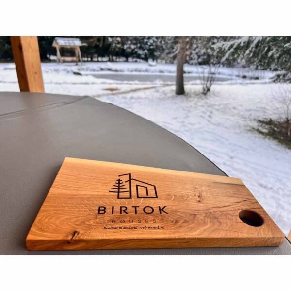 Platou de servire live edge ⸱ Personalizabil ⸱ Stejar - imagine 4