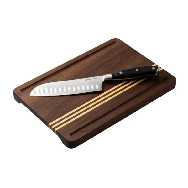 Wood Balance ⸱ Set 2 tocătoare din nuc și frasin – design oglindă - imagine 9